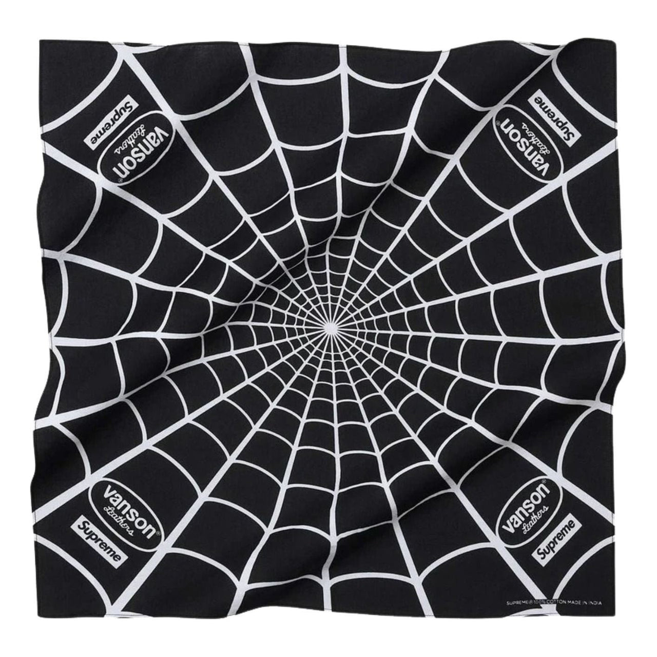 Supreme x Vanson Leathers SS26 Spider-Man Bandana 'Black' SUP-SS26-2010-BLK
