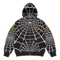 Supreme x Vanson Leathers SS26 Spider-Man Zip Up Hooded Sweatshirt 'Black' SUP-SS26-301-BLK