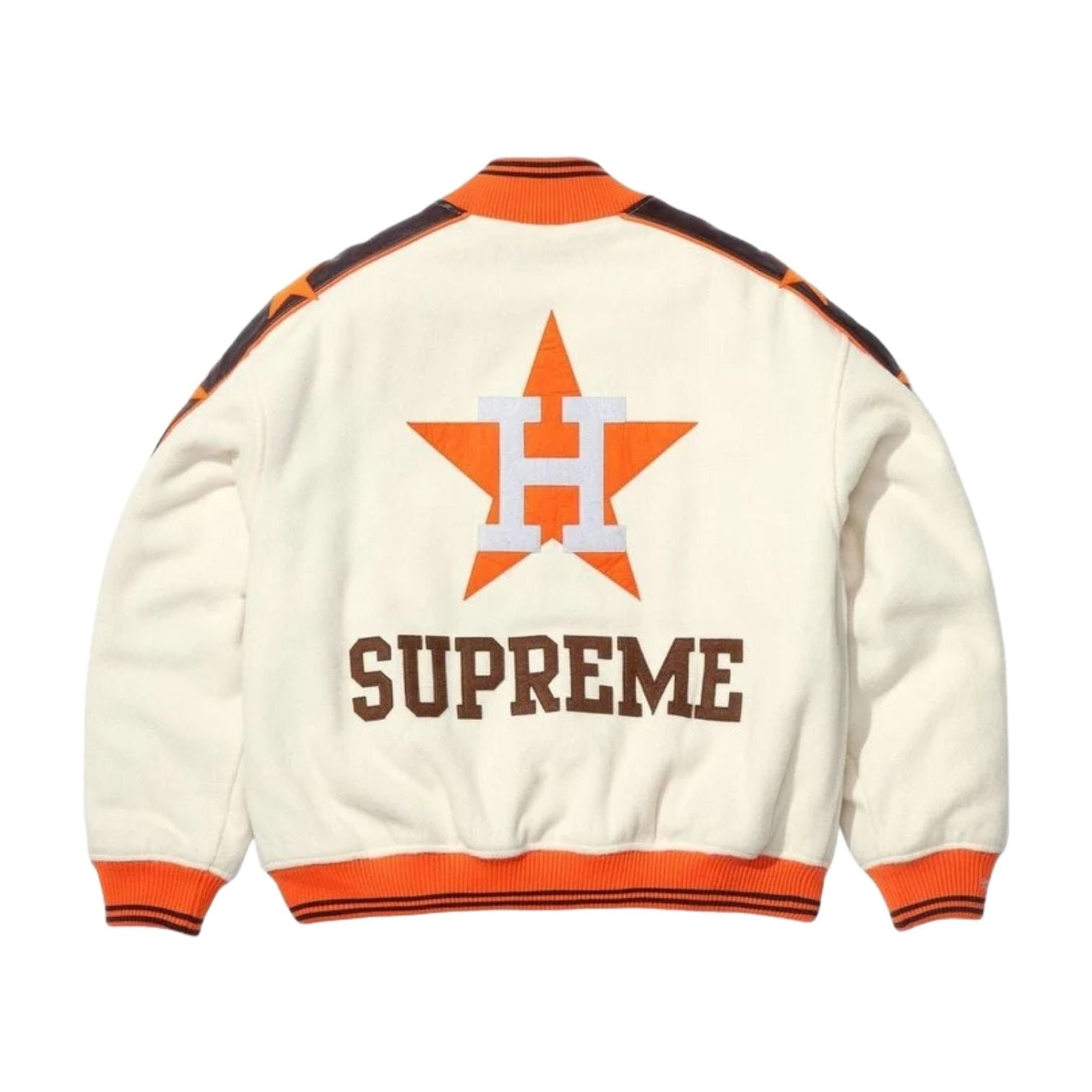 Supreme x Mitchell & Ness SS26 Teams Varsity Jacket 'Cream' SUP-SS26-281-CRM