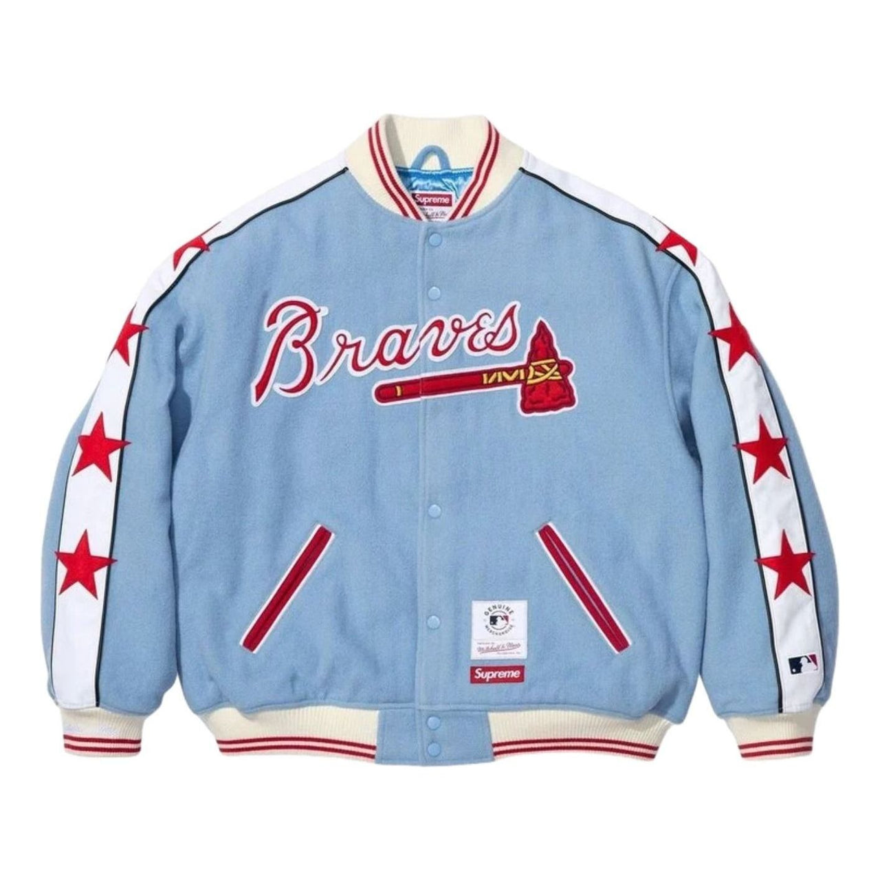 Supreme x Mitchell & Ness SS26 Teams Varsity Jacket 'Light Blue' SUP-SS26-281-BLU