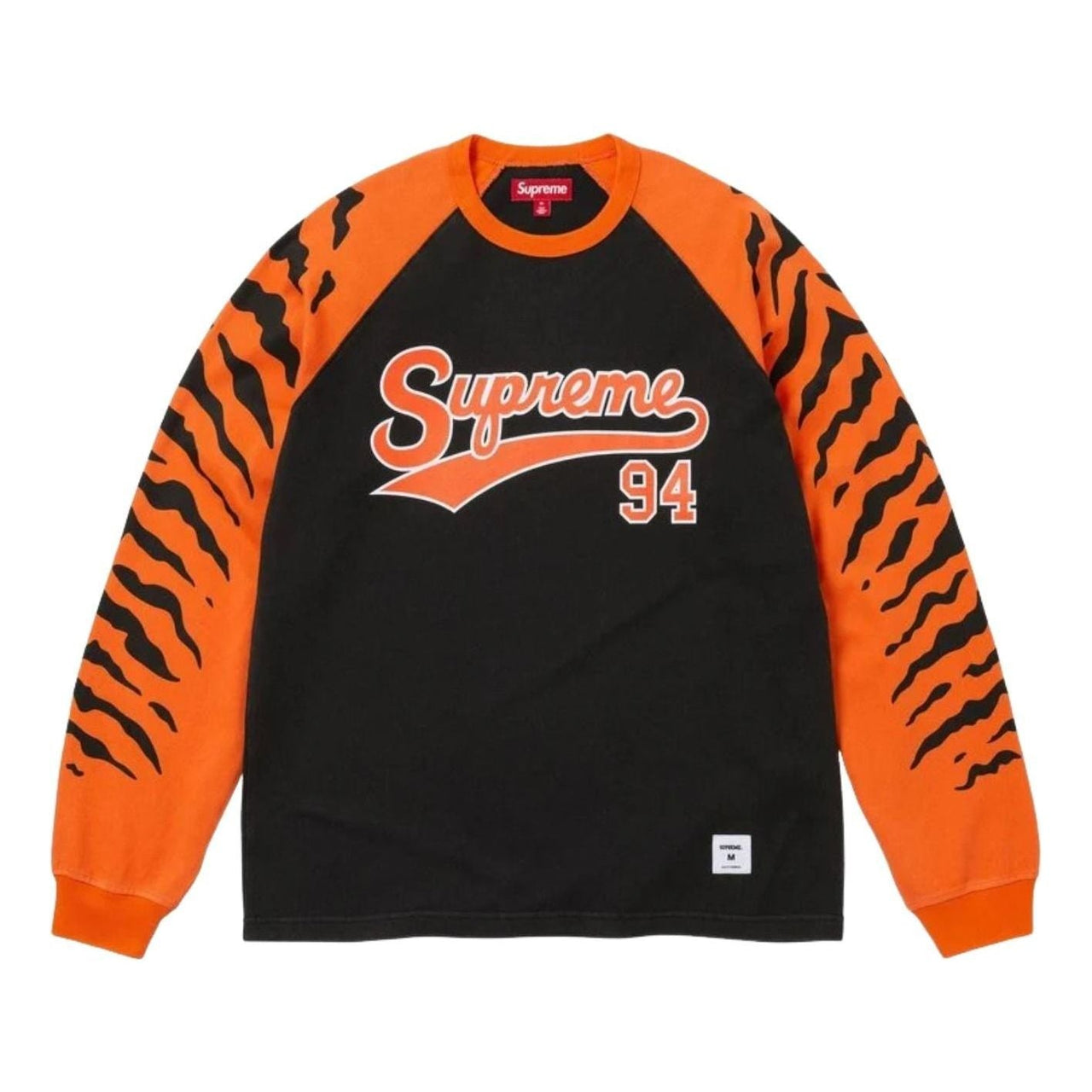 Supreme SS26 Tiger Raglan L/S T-Shirt 'Black'	 SUP-SS26-123-BLK