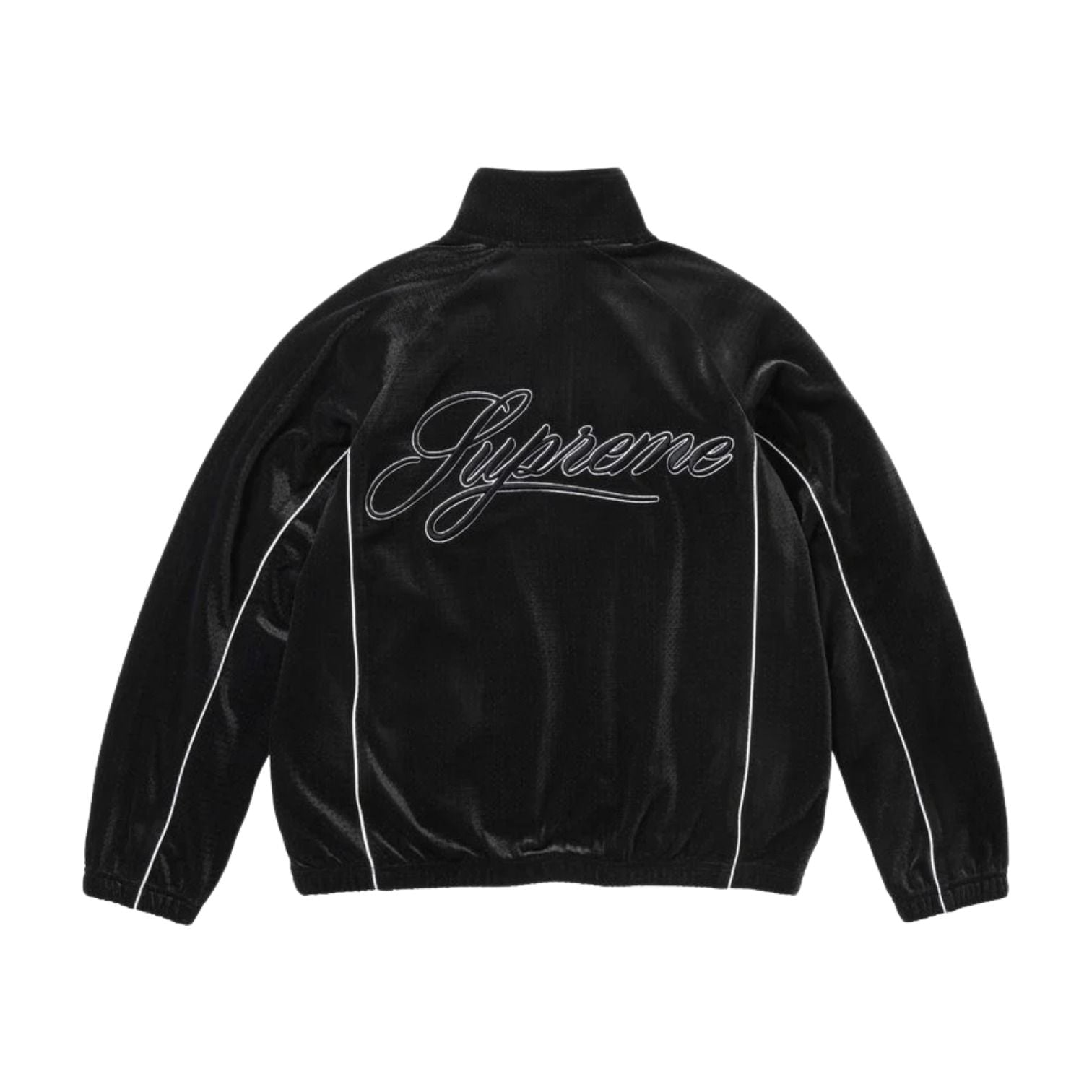Supreme SS26 Velour Mesh Track Jacket 'Black' SUP-SS26-121-BLK