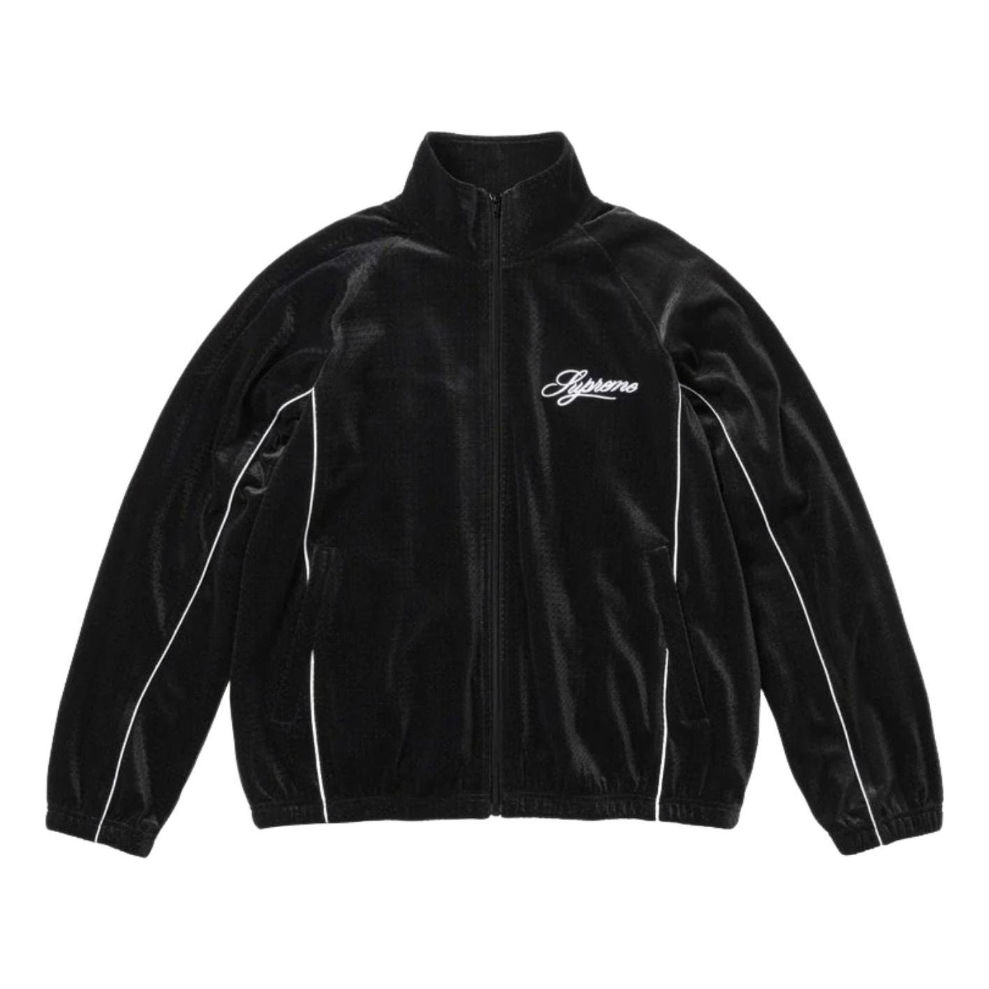 Supreme SS26 Velour Mesh Track Jacket 'Black' SUP-SS26-121-BLK