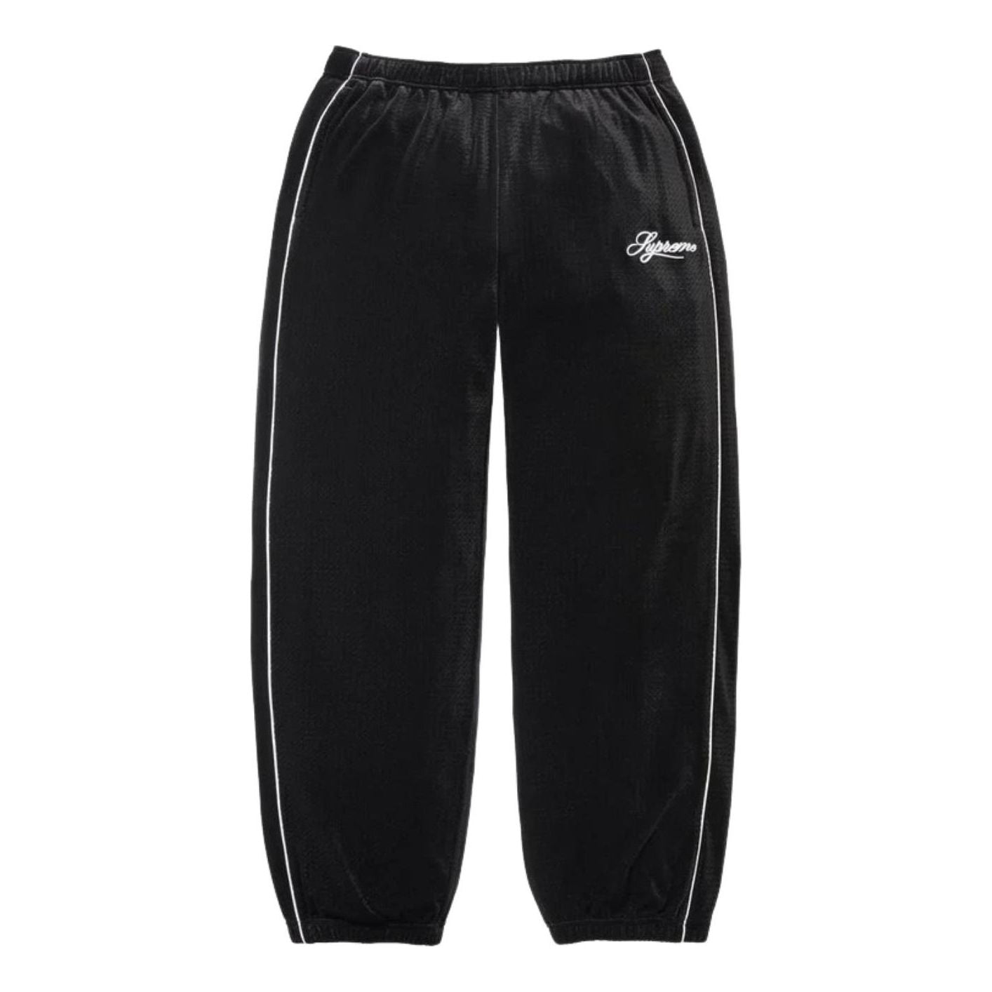 Supreme SS26 Velour Mesh Track Pant 'Black' SUP-SS26-128-BLK