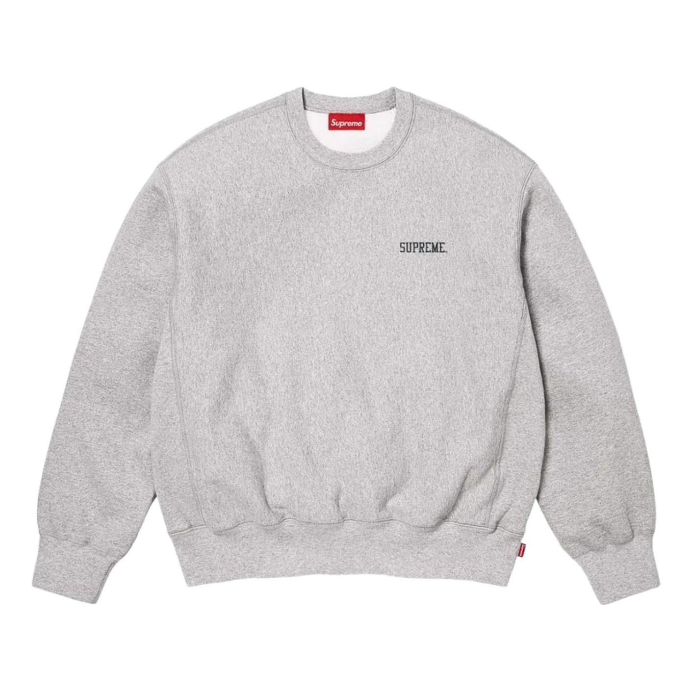 Supreme SS26 Washed Crewneck 'Heather Grey' SUP-SS26-304-GRY