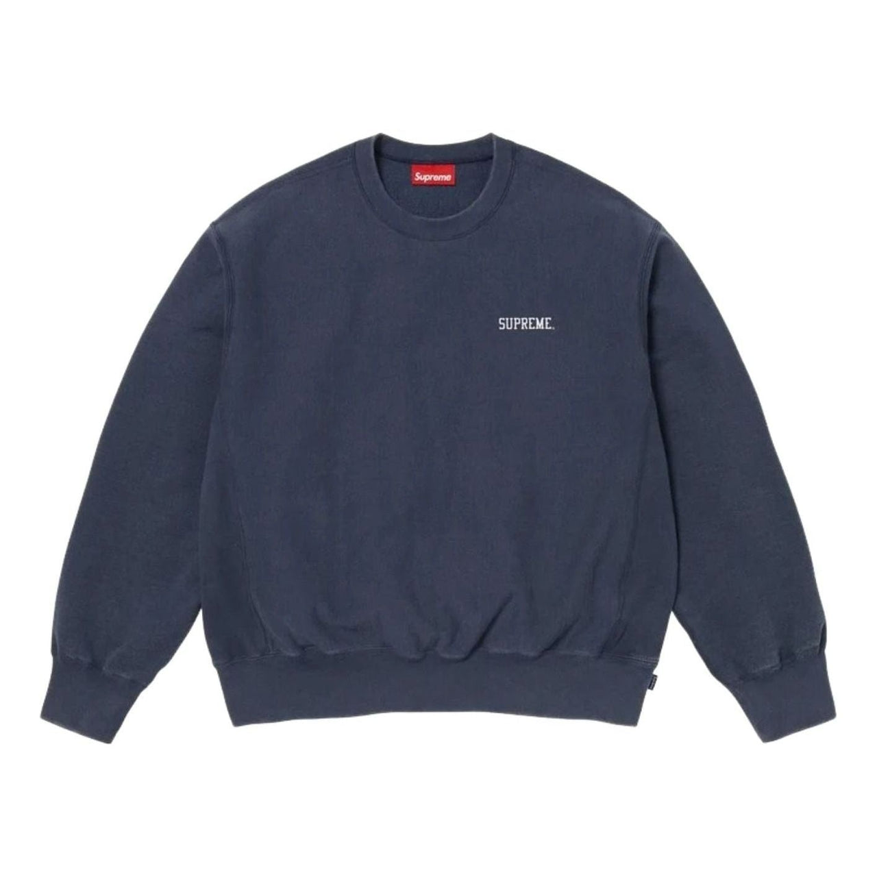 Supreme SS26 Washed Crewneck 'Navy' SUP-SS26-304-NVY