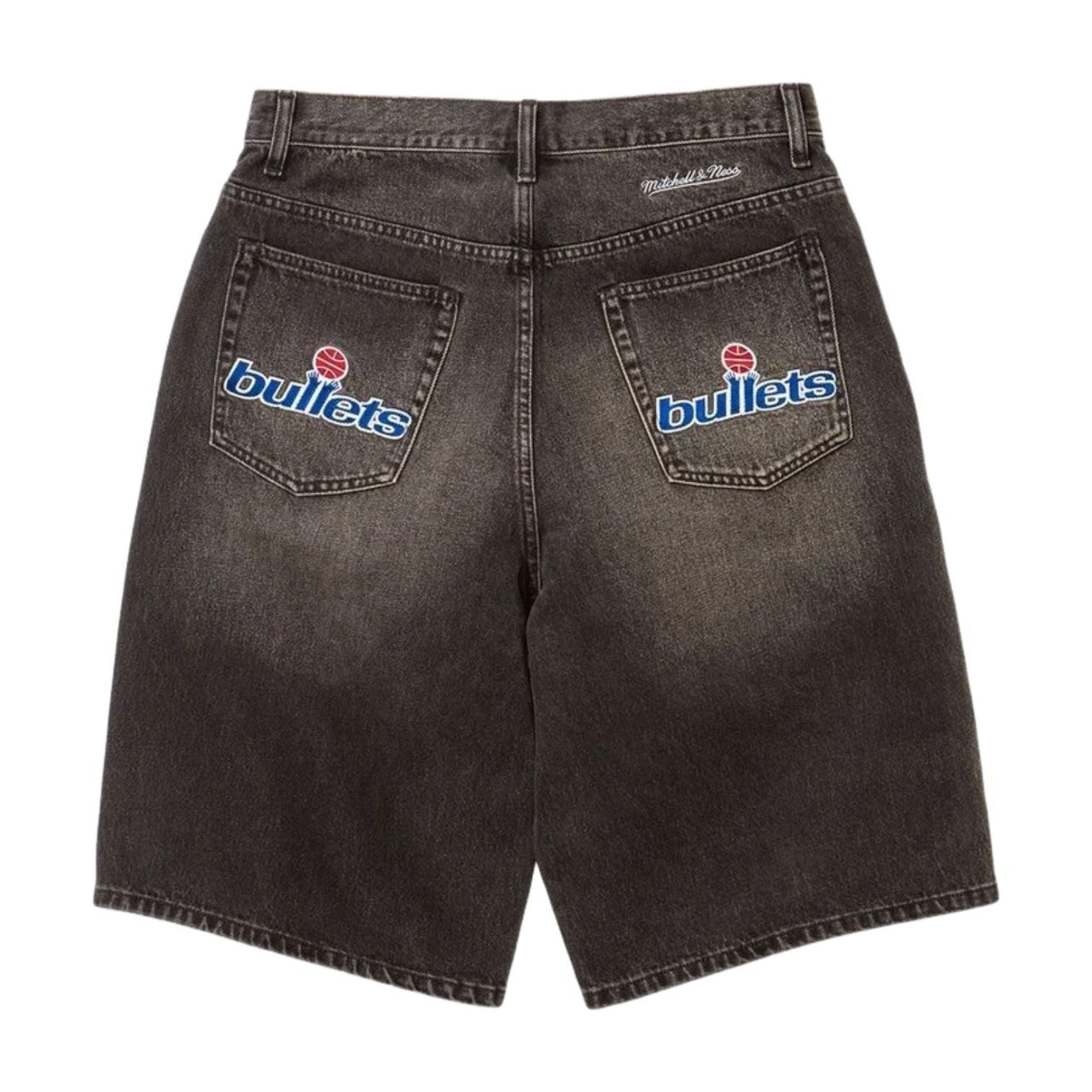 Supreme x Mitchell & Ness SS26 Washington Bullets Baggy Denim Short 'Washed Black' SUP-SS26-280