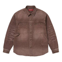 Supreme SS26 Worn Snap Painter Shirt 'Brown' SUP-SS26-125-BRN