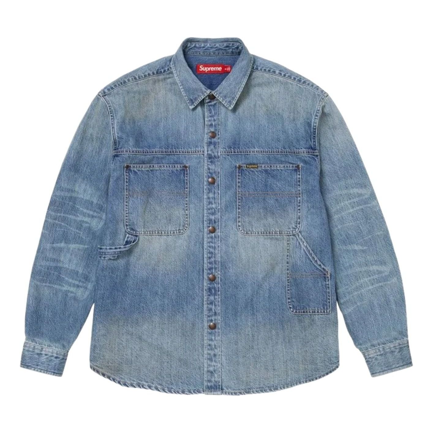Supreme SS26 Worn Snap Painter Shirt 'Denim' SUP-SS26-125-DNM