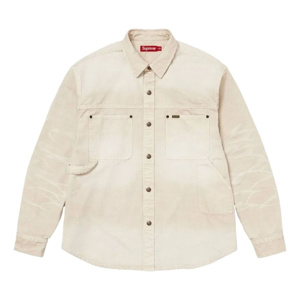 Supreme SS26 Worn Snap Painter Shirt 'White' SUP-SS26-125-WHT