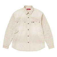 Supreme SS26 Worn Snap Painter Shirt 'White' SUP-SS26-125-WHT