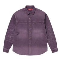 Supreme SS26 Worn Snap Painter Shirt 'Purple' SUP-SS26-125-PUR