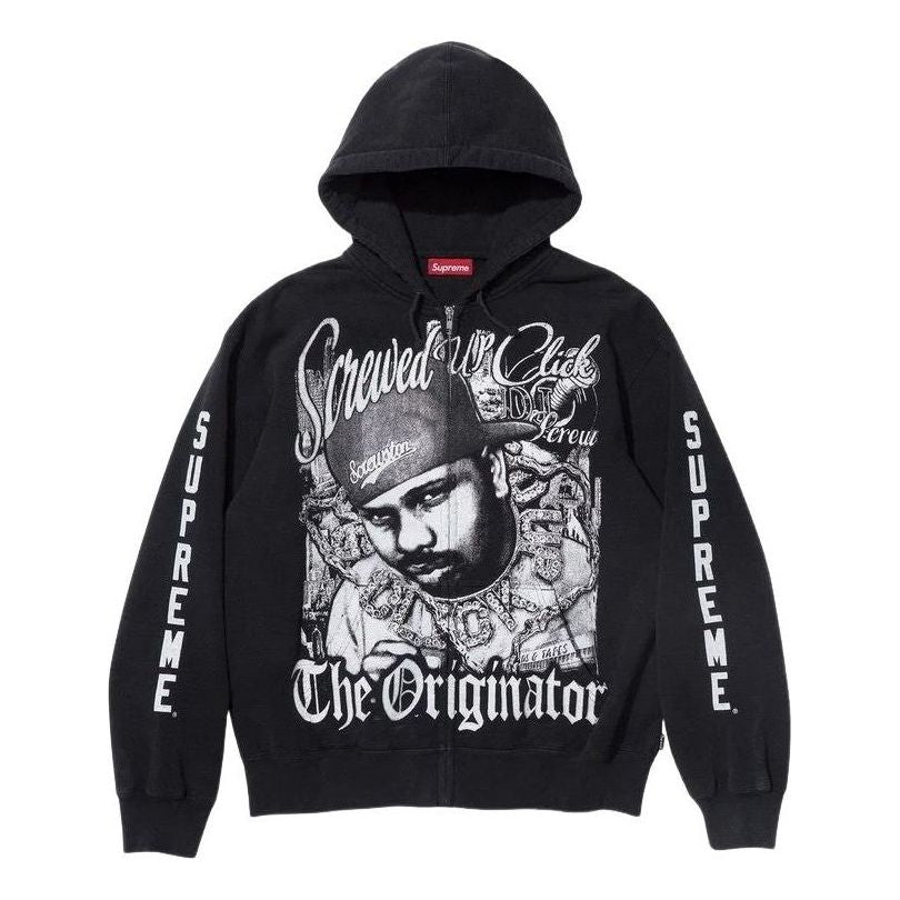 Supreme x DJ Screw SS26 Zip Up Hooded Sweatshirt 'Black' SUP-SS26-145-BLK