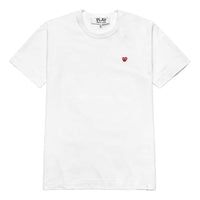 COMME des GARCONS PLAY SS25 Logo Print T-Shirt 'White Red' AX-T337-051-3