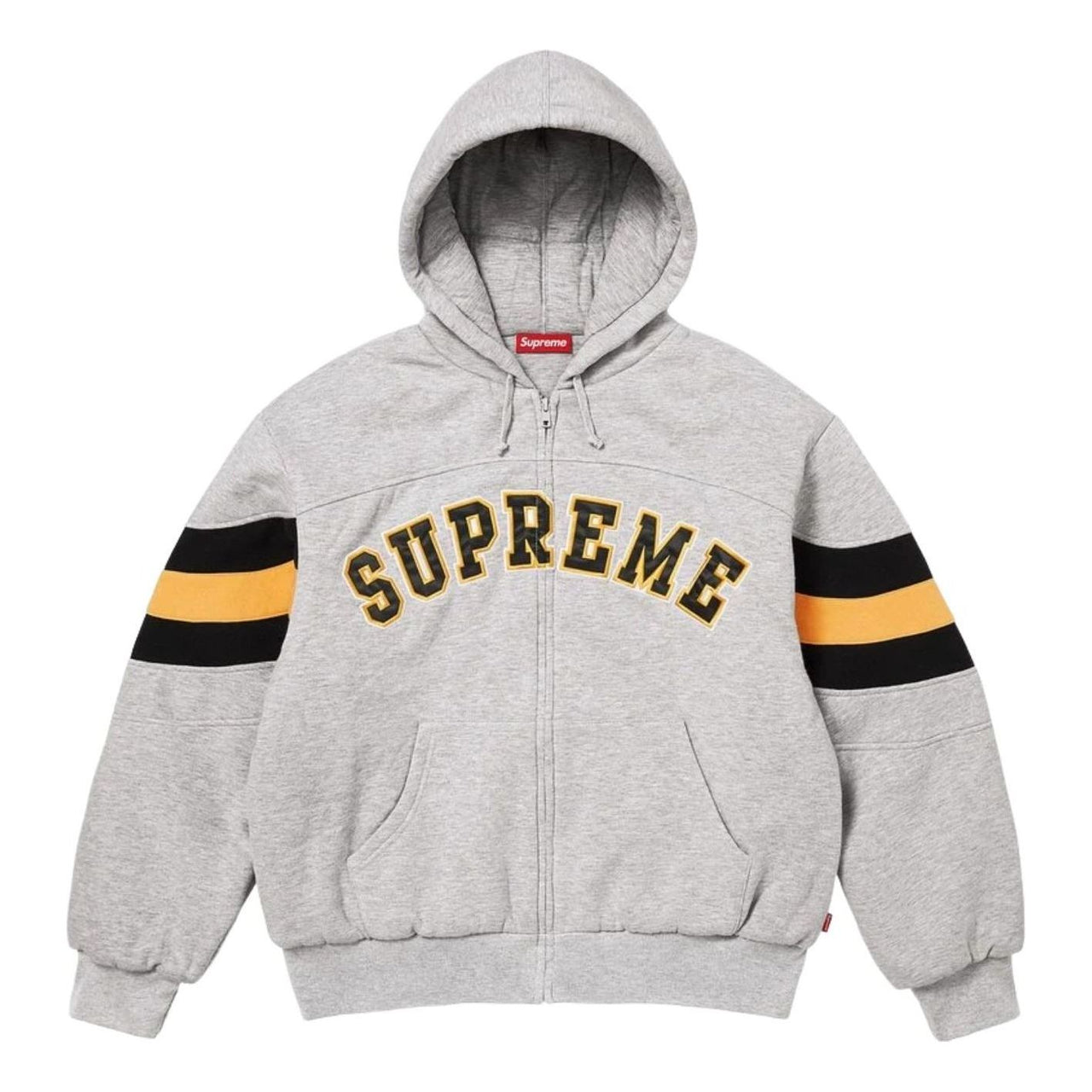 Supreme SS26 Filled Zip Up Hooded Sweatshirt 'Heather Grey' SUP-SS26-018-HETRGRY
