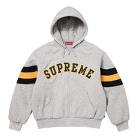 Supreme SS26 Filled Zip Up Hooded Sweatshirt 'Heather Grey' SUP-SS26-018-HETRGRY