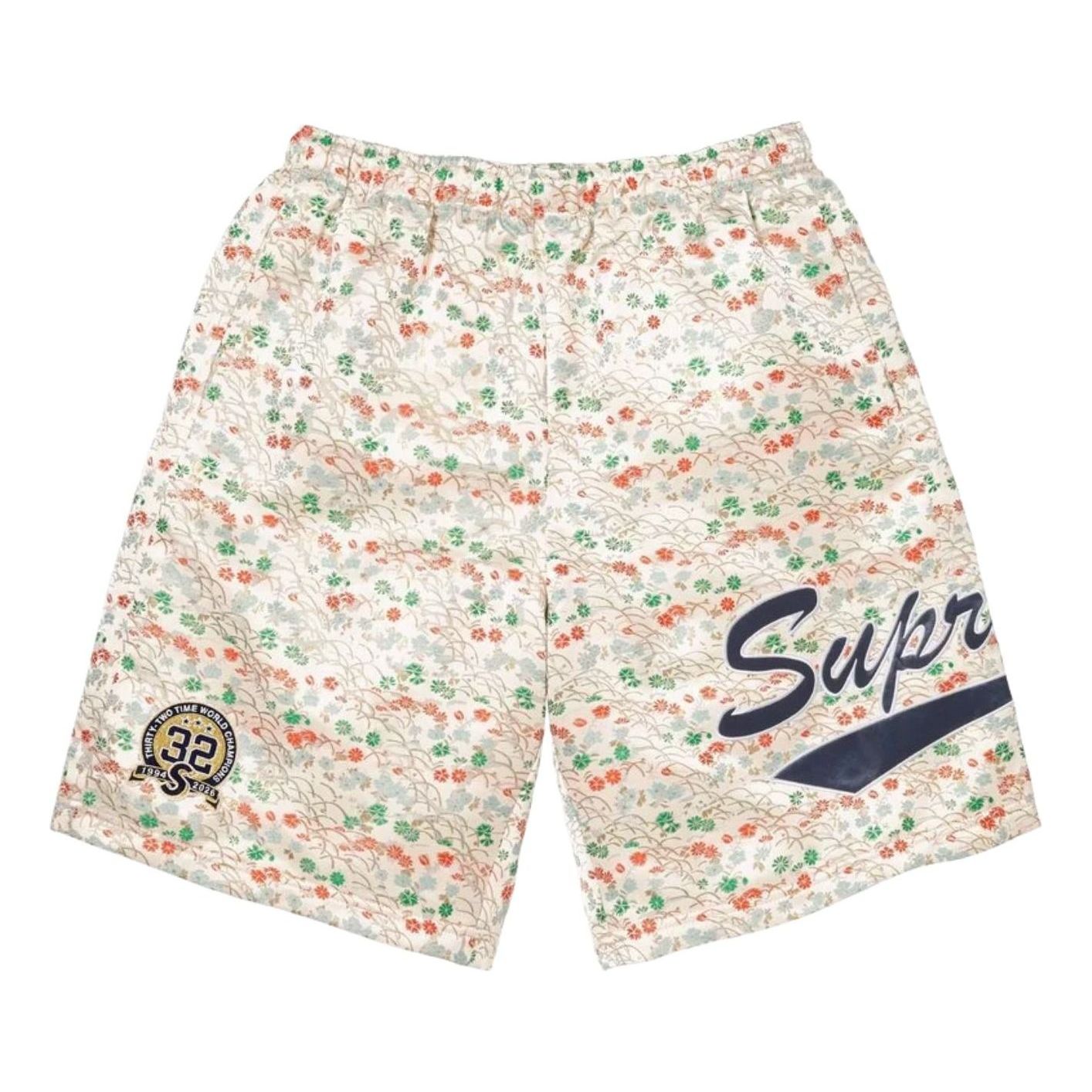 Supreme SS26 Floral Jacquard Short 'White' SUP-SS26-142-WHT