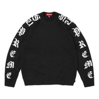Supreme SS26 Old English Sleeves Sweater 'Black' SUP-SS26-059-BLK