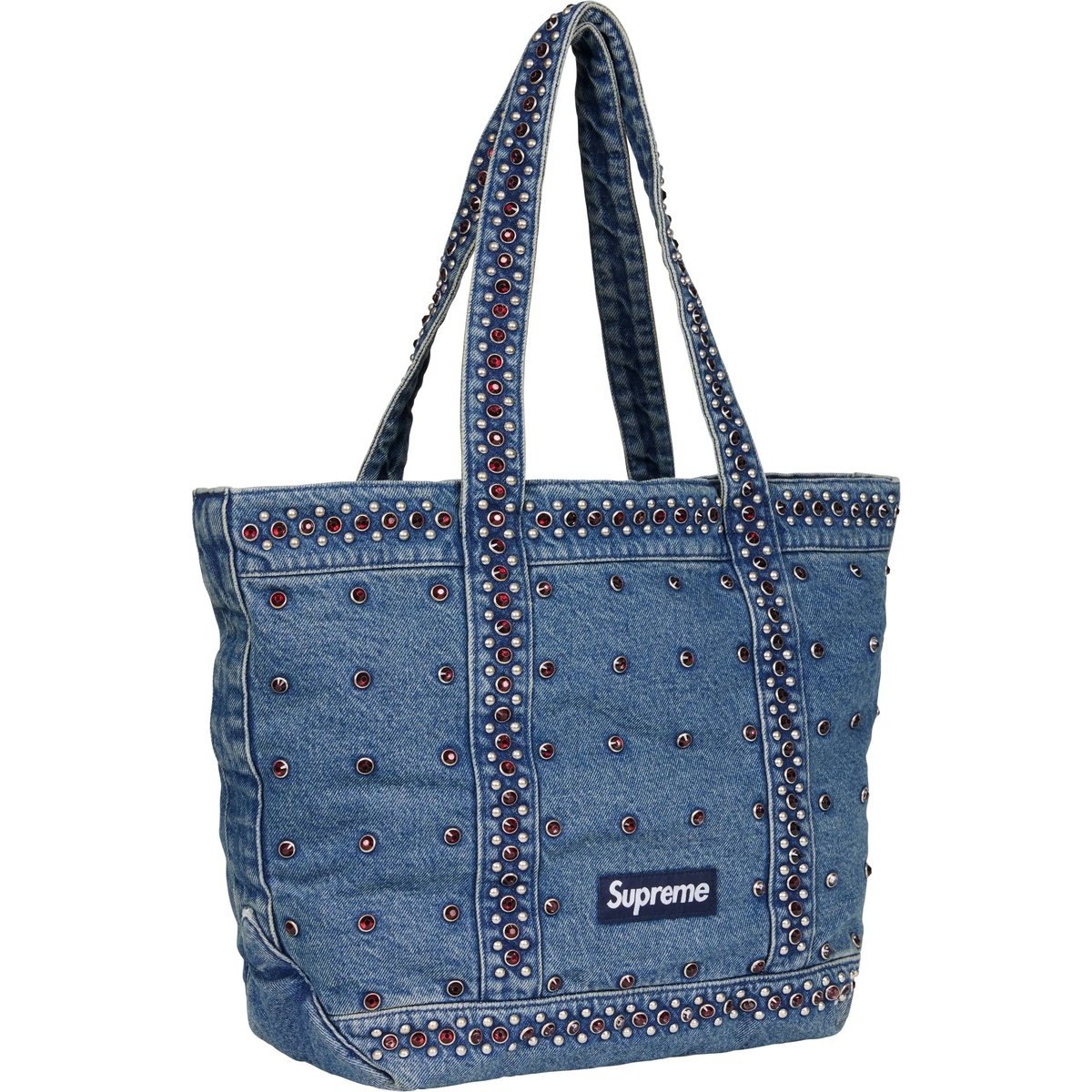 Supreme x B.B. Simon Denim Tote Bag SS25 'Washed Indigo' SS25B22-WASHED-INDIGO