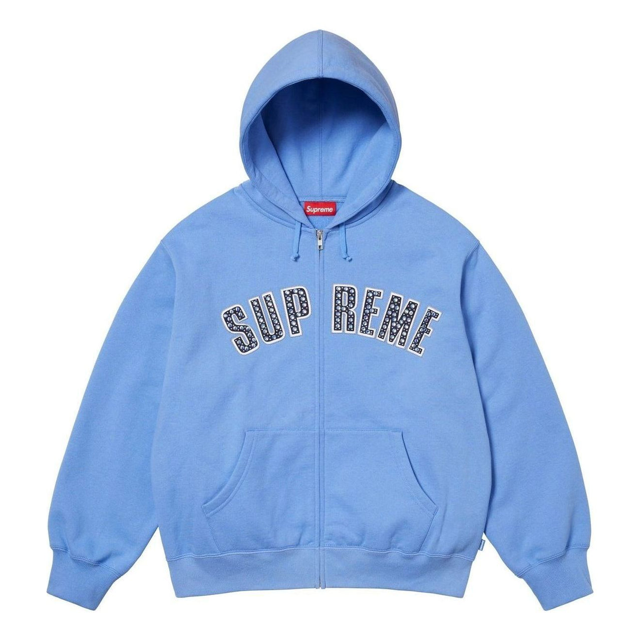 Supreme x B.B. Simon Zip Up Hooded Sweatshirt 'Light Blue' SS25SW50-LIGHT-BLUE