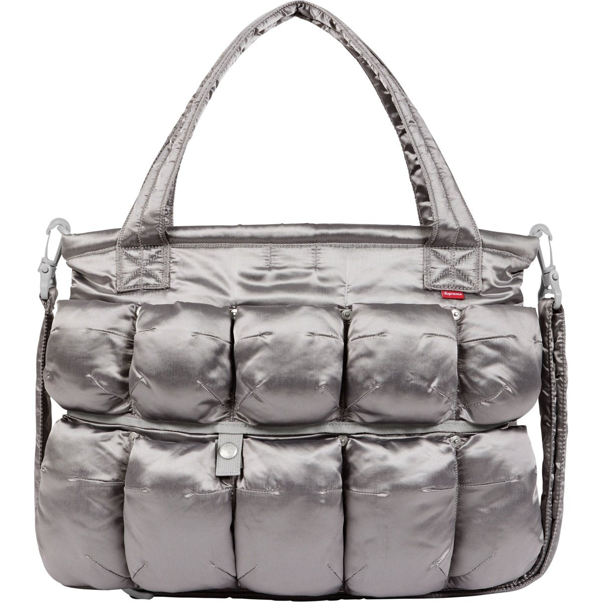 Supreme x Martithé + François Girbaud Pokachu Puffer Tote Bag SS25 'Silver' SS25B10-SILVER
