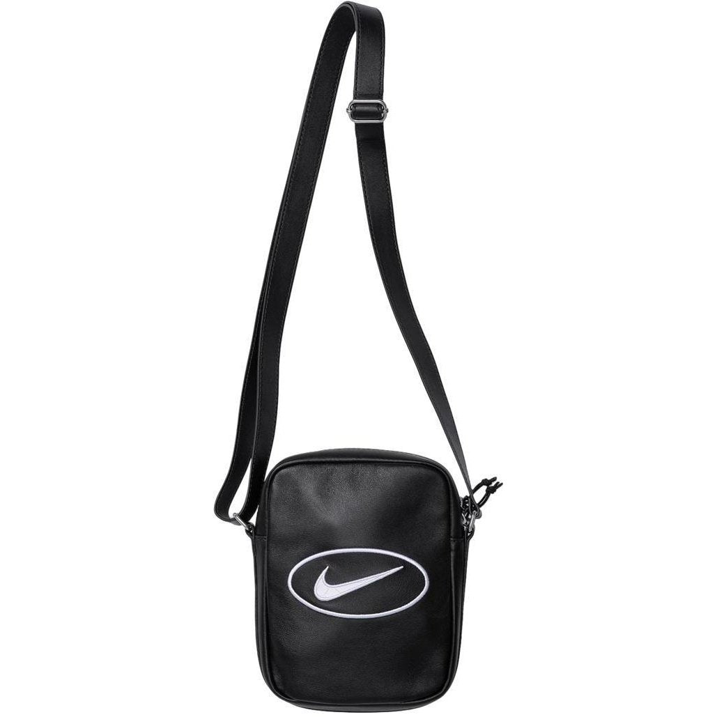 Supreme x Nike Leather Shoulder Bag SS25 'Black' SS25B1-BLACK