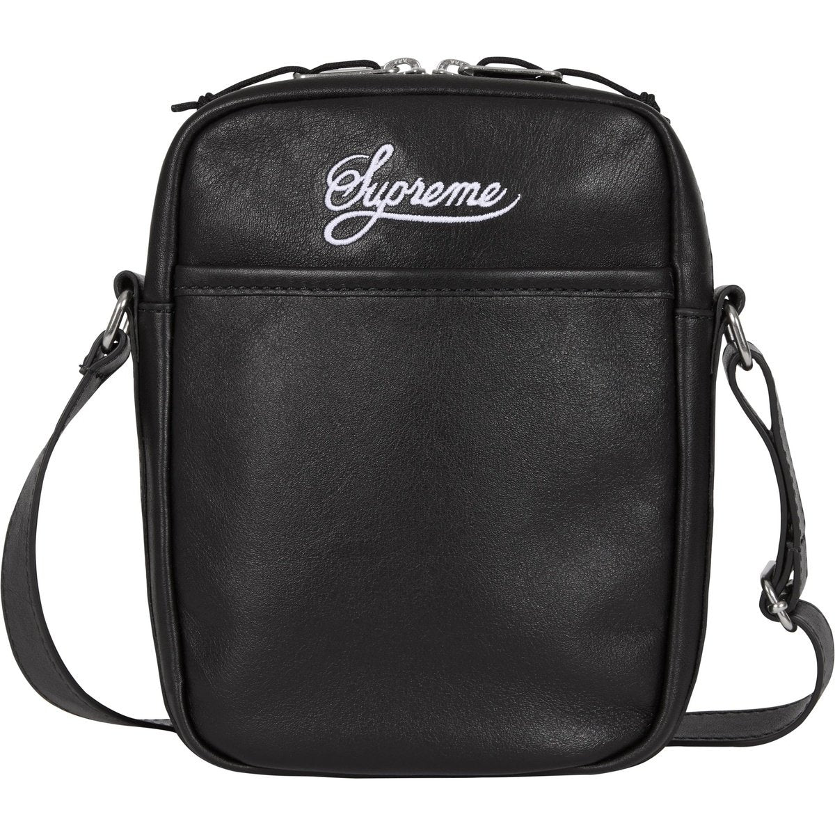 Supreme x Nike Leather Shoulder Bag SS25 'Black' SS25B1-BLACK