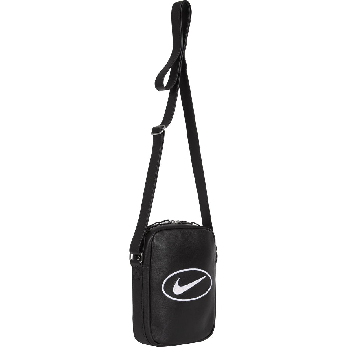 Supreme x Nike Leather Shoulder Bag SS25 'Black' SS25B1-BLACK