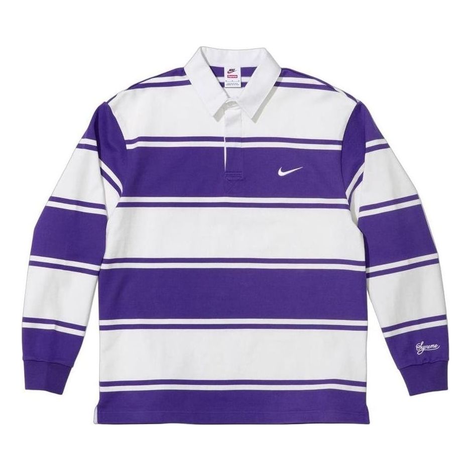 Supreme x Nike Stripe Rugby 'Purple' SS25KN1-PUPLE