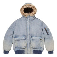 Supreme SS26 Reversible Faux Fur Hooded Work Jacket 'Denim' SUP-SS26-004-DNM