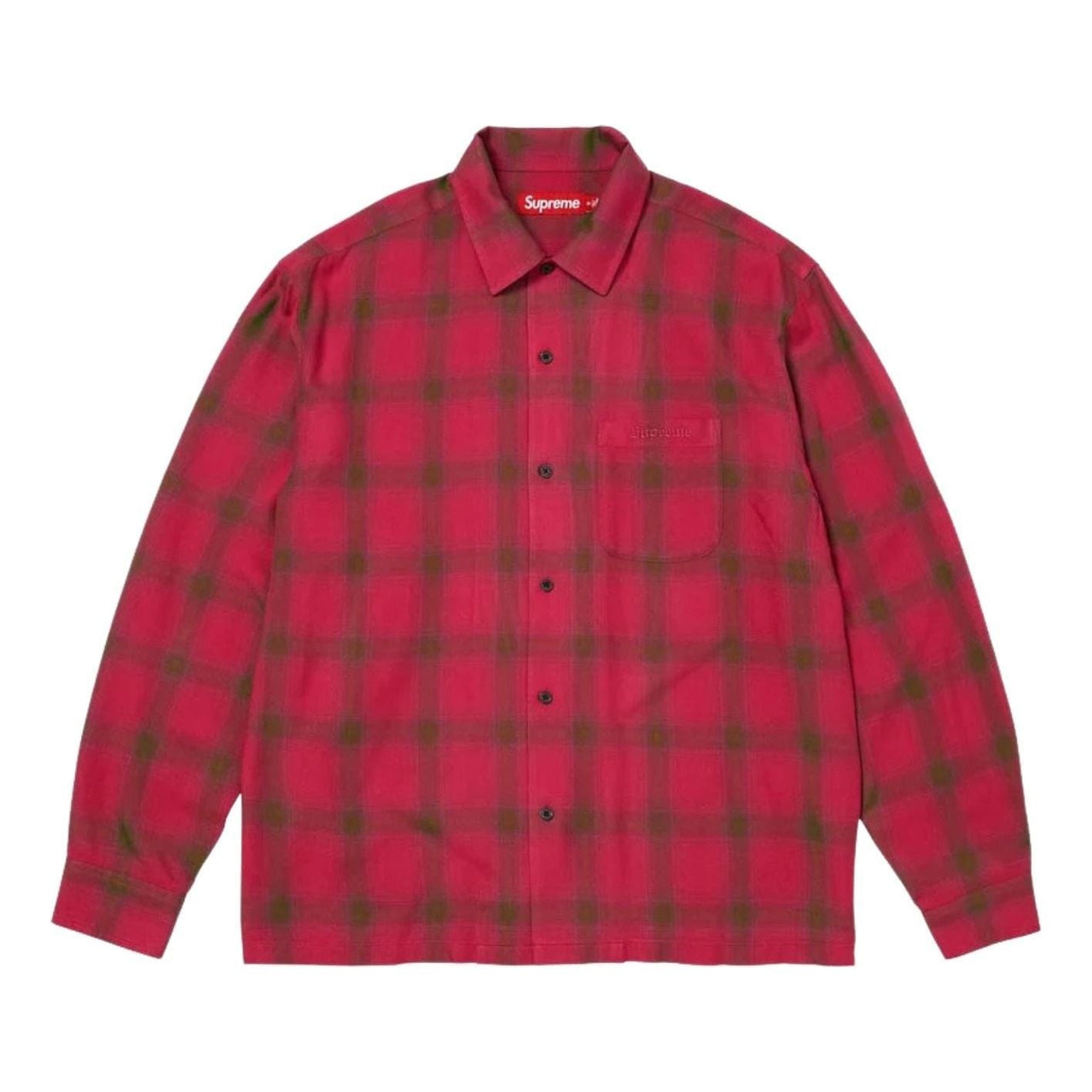 Supreme SS26  Shadow Plaid Rayon Shirt 'Magenta' SUP-SS26-138-MAG