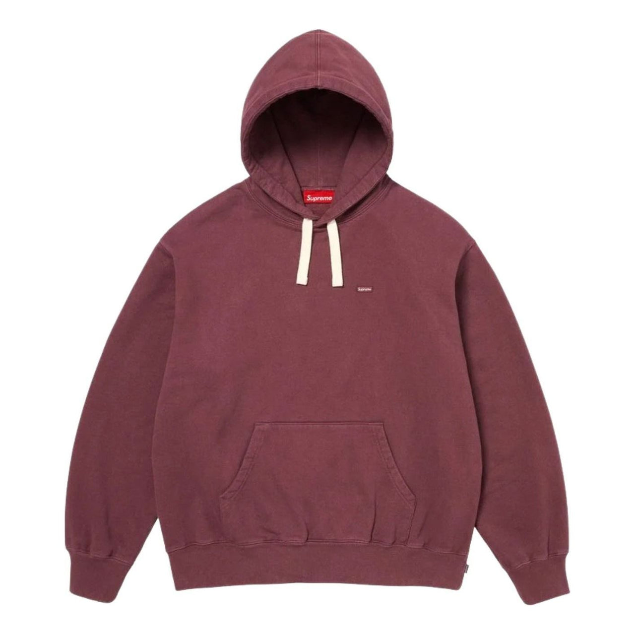 Supreme SS26 Small Box Drawcord Hooded Sweatshirt 'Maroon' SUP-SS26-021-MRN