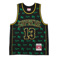 Supreme x Mitchell & Ness SS26 Monogram Basketball Jersey 'Black' SUP-SS26-220-BLK