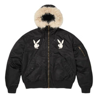 Supreme x Playboy SS26 Hooded MA-1 'Black' SUP-SS26-052-BLK