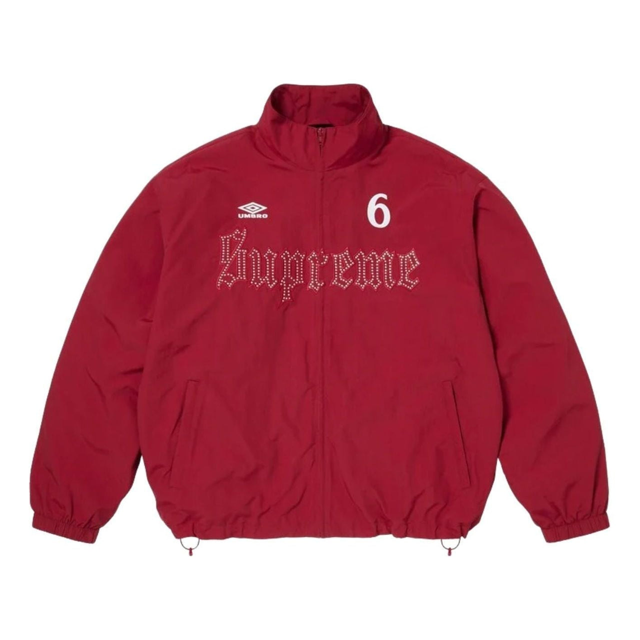 Supreme x Umbro SS26 Rhinestone Track Jacket 'Red' SUP-SS26-331-RED