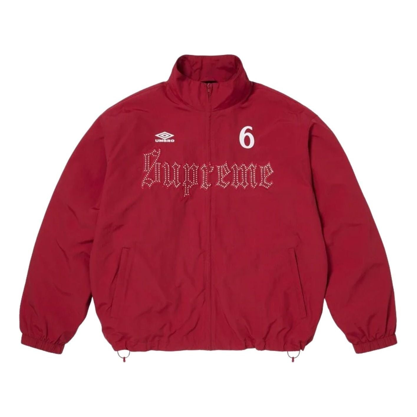 Supreme x Umbro SS26 Rhinestone Track Jacket 'Red' SUP-SS26-331-RED