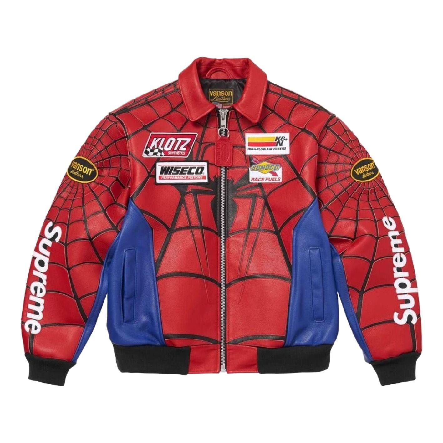 Supreme x Vanson Leathers SS26 Spider-Man Jacket 'Red' SUP-SS26-300-RED
