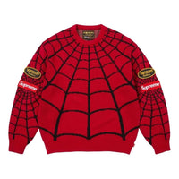 Supreme x Vanson Leathers SS26 Spider-Man Sweater 'Red' SUP-SS26-302-RED
