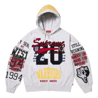 Supreme SS26 Warriors Appliqué Zip Up Hooded Sweatshirt 'Ash Gray' SUP-SS26-212-GRY