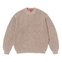 Supreme SS26 Washed Small Box Waffle Sweater 'Light Brown' SUP-SS26-136-BRN