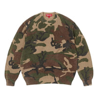 Supreme SS26 Washed Small Box Waffle Sweater 'Woodland Camo' SUP-SS26-136-CAM