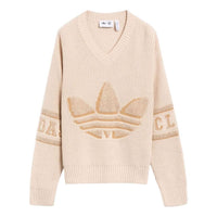 adidas x CLOT Logo Sweater Asia Sizing 'Beige' IK2975