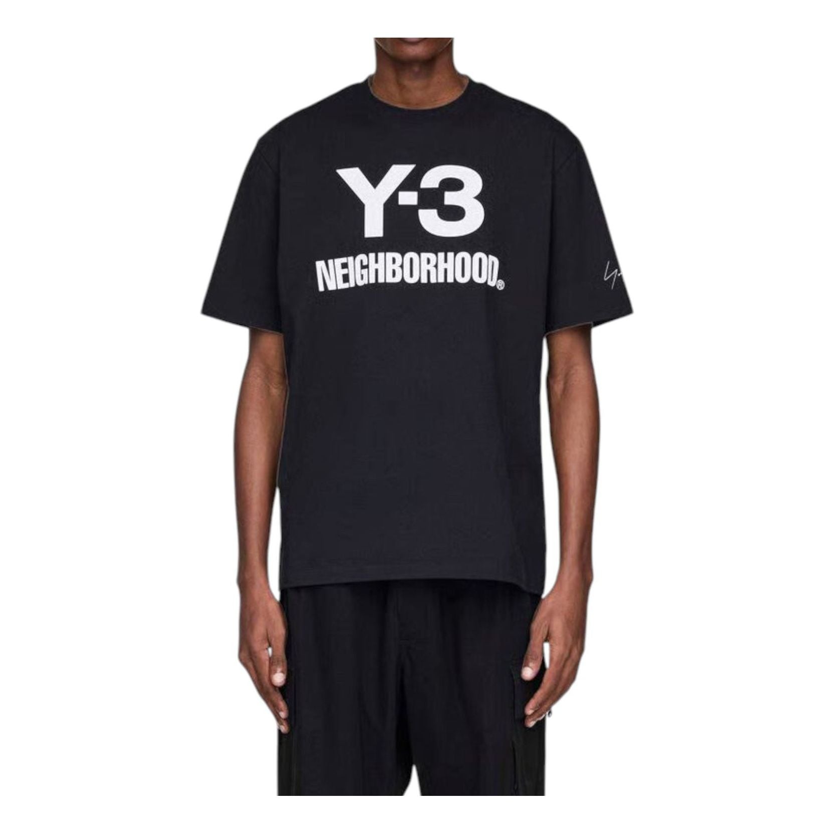 adidas Y-3 x Neighborhood Logo Relaxed T-Shirt 'Black' JW6999