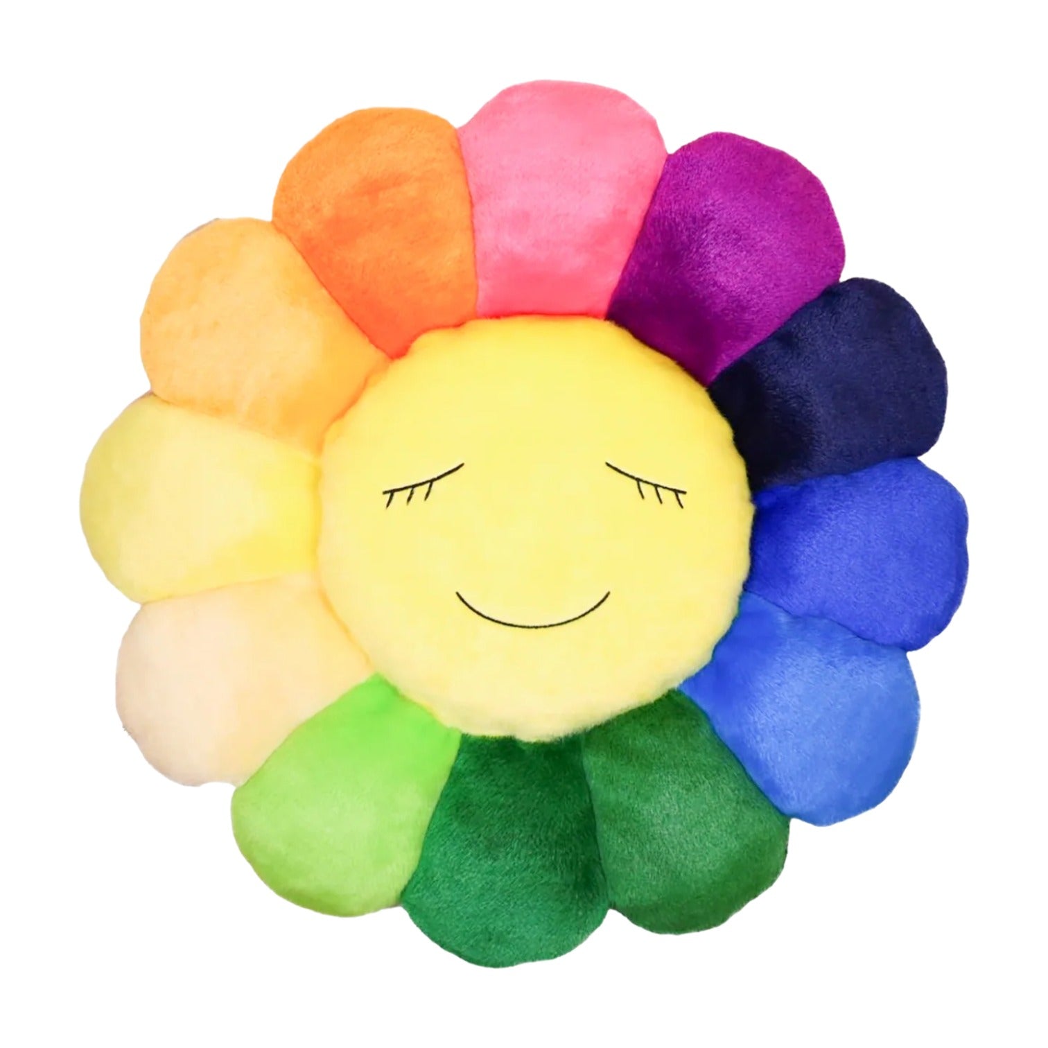 Takashi Murakami Flower Plush 60 CM 'Rainbow Yellow' TMF-60-RAINBOW