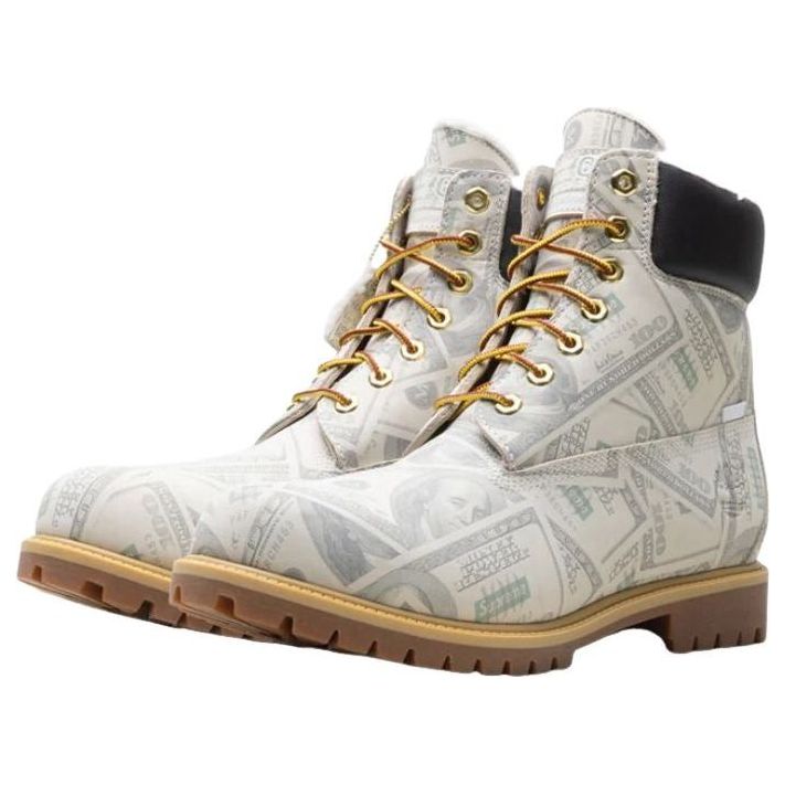 Timberland x Supreme x MM6 Maison Margiela 6 inch Premium Waterproof Boot '$100 Bills' TB0A5NG5-ALP