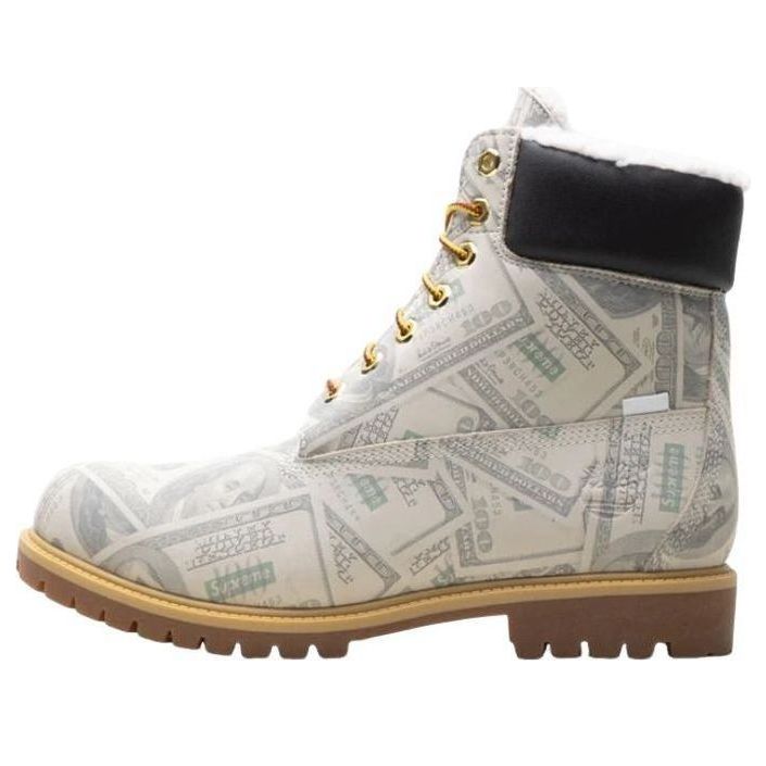 Timberland x Supreme x MM6 Maison Margiela 6 inch Premium Waterproof Boot '$100 Bills' TB0A5NG5-ALP