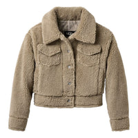 (WMNS) UGG Frankie Short Trucker Jacket 'Cobblestone' 1171459-CBBLG