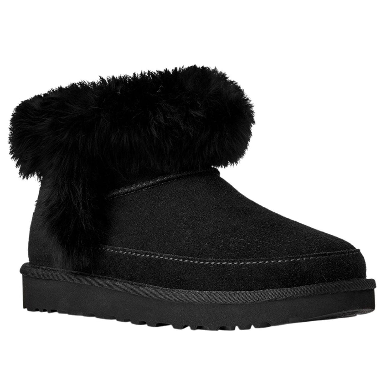 (WMNS) UGG Classic Ultra Mini Chalet 'Black' 1173832-BLK