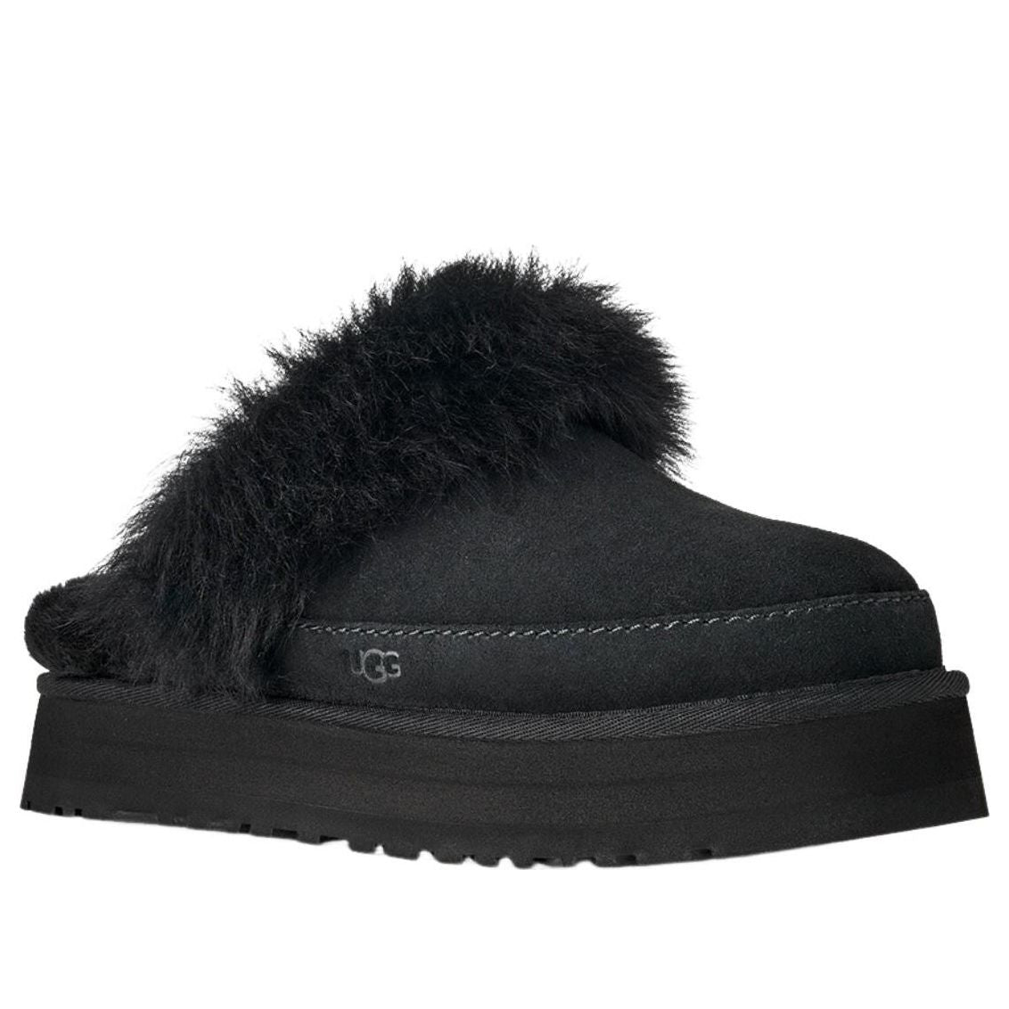 (WMNS) UGG Disquette Chalet Mules 'Black' 1173930-BLK