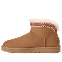 (WMNS) UGG Classic Ultra Mini Taslyn-Snow Boots 'Chestnut' 1174496-CHE